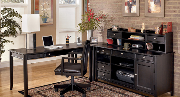 Carlyle Leg Desk w/ Storage